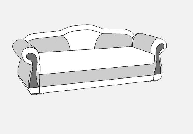 Механизм раскладки дивана-кровати Дельфин