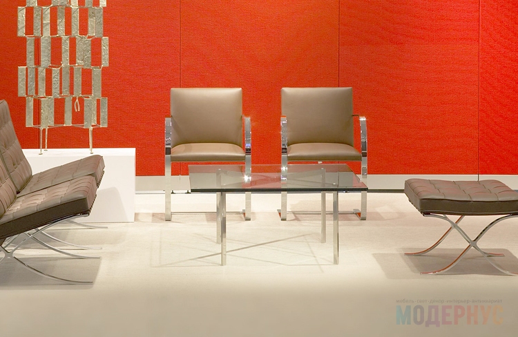 дизайнерский стол Barcelona модель от Ludwig Mies van der Rohe, фото 5