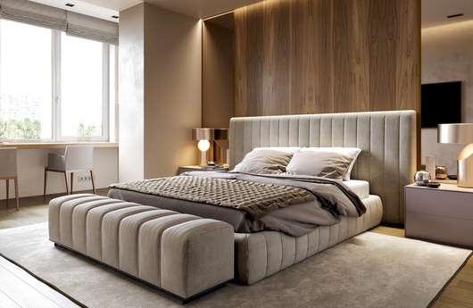Выбор комфортной кровати в современную спальню фото 5