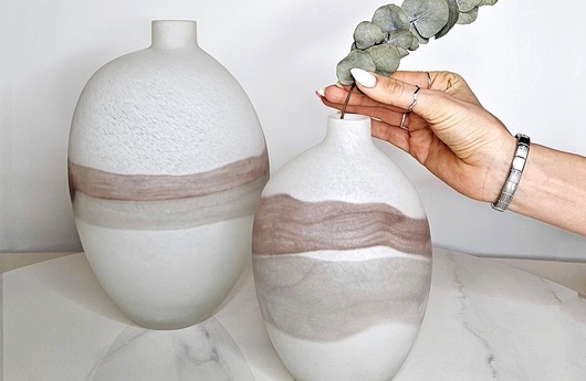 стеклянная ваза Flowing модель Модернус фото 3