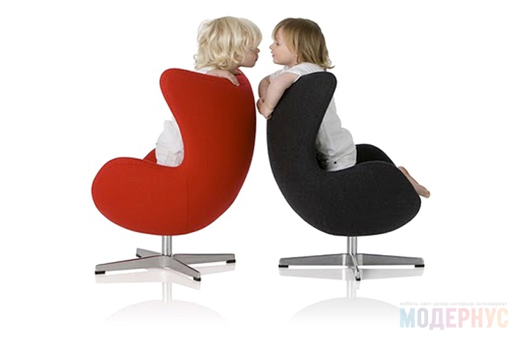 дизайнерское кресло Baby Egg Chair модель от Arne Jacobsen, фото 3
