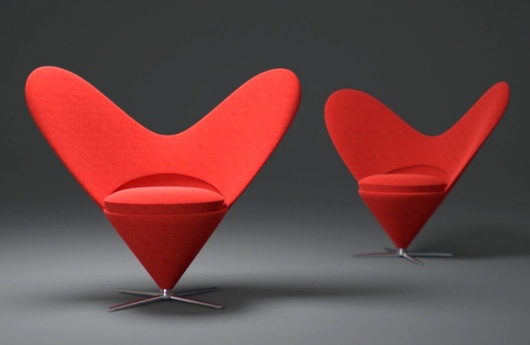 кресло для дома Heart Cone модель Verner Panton фото 7
