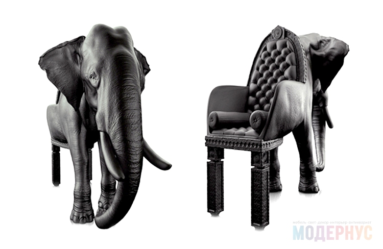 дизайнерское кресло Elephant модель от Maximo Riera, фото 4
