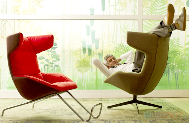 дизайнерское кресло Moroso Foot-Rest модель от Alfredo Haberli, фото 4