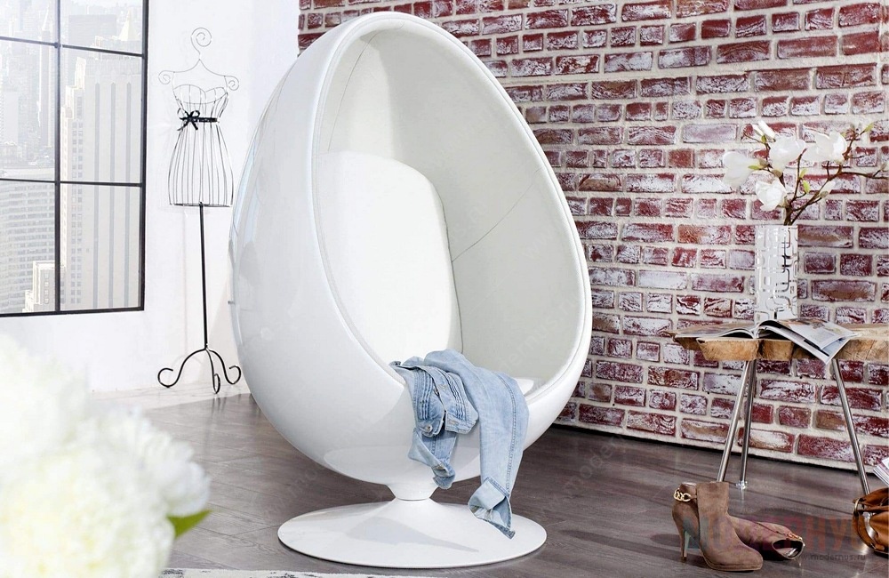 дизайнерское кресло Ovalia Egg Chair модель от Henrik Thor-Larsen, фото 9