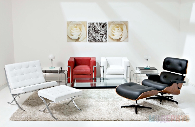 дизайнерское кресло LC3 Grand Confort модель от Le Corbusier, фото 5