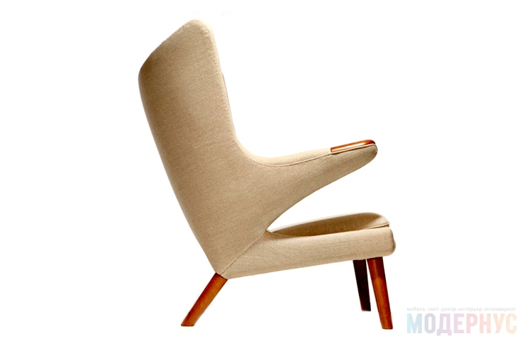 дизайнерское кресло Papa Bear модель от Hans Wegner в интерьере, фото 3