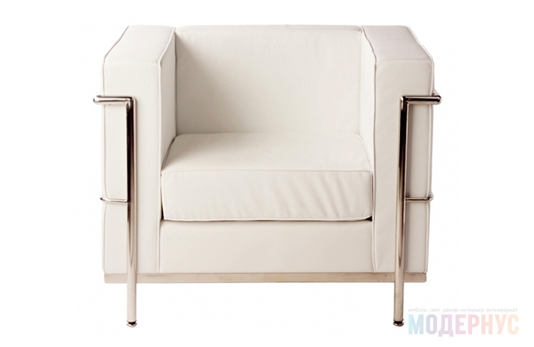 дизайнерское кресло LC2 Petit Confort модель от Le Corbusier в интерьере, фото 3