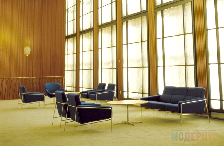 дизайнерское кресло Series 3300 Easy Chair модель от Arne Jacobsen, фото 5