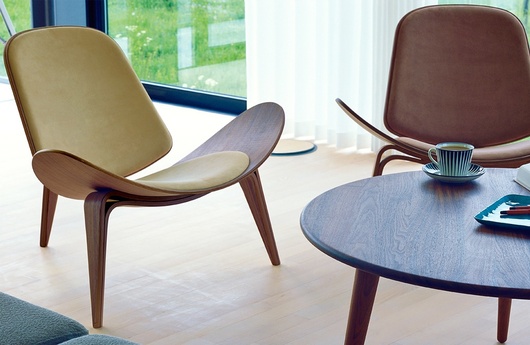 кресло для дома Shell Armchair модель Hans Wegner фото 10