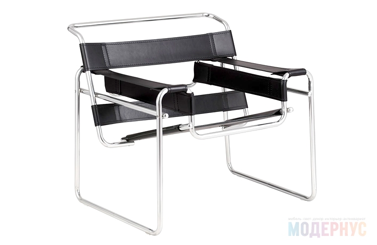 дизайнерское кресло Wassily Chair модель от Marcel Breuer, фото 1