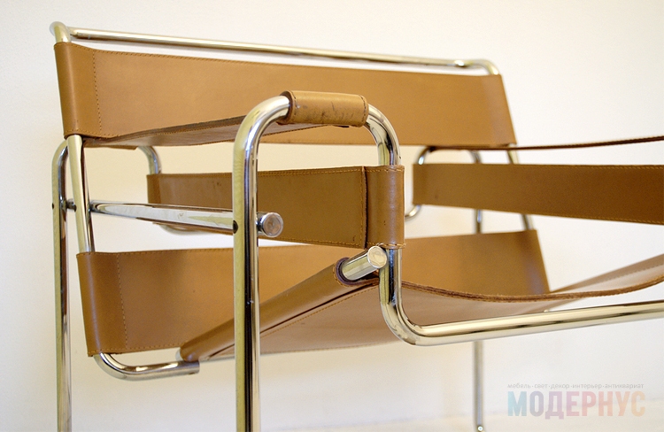 дизайнерское кресло Wassily Chair модель от Marcel Breuer, фото 4