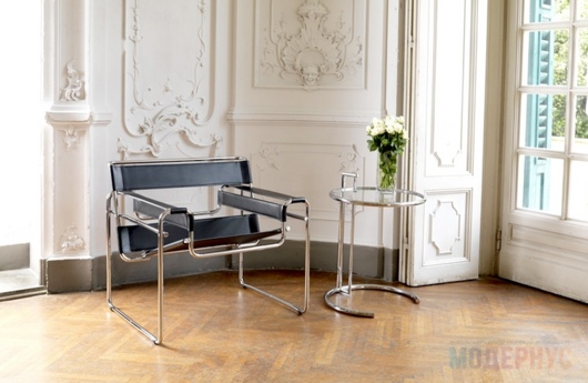 офисное кресло Wassily Chair модель Marcel Breuer фото 3