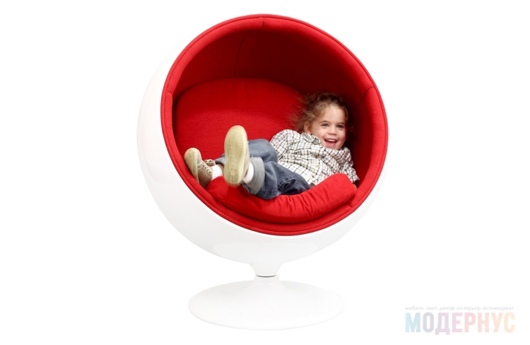детское кресло для дома Ball Kids Chair модель Eero Aarnio фото 4