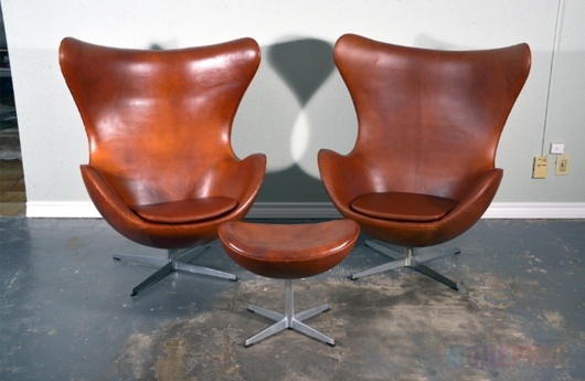 оттоманка для кресла Egg (Яйцо) модель Arne Jacobsen фото 5
