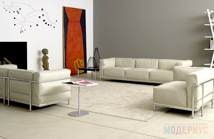 дизайнерский диван LC2 Grand Confort модель от Le Corbusier, фото 5