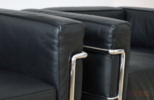 двухместный диван LC2 Grand Confort модель Le Corbusier фото 3