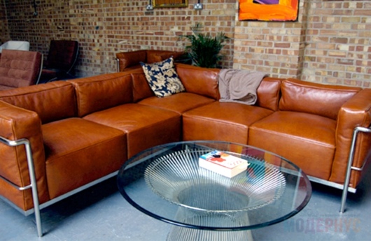 трехместный диван LC3 Grand Confort модель Le Corbusier фото 5
