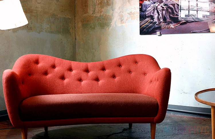 дизайнерский диван Model 4600 модель от Finn Juhl в интерьере, фото 5