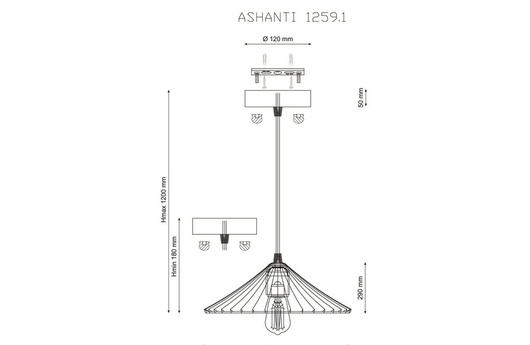 подвесной светильник Ashanti дизайн Модернус фото 3
