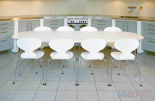 обеденный стол Super Elliptical дизайн Arne Jacobsen фото 3