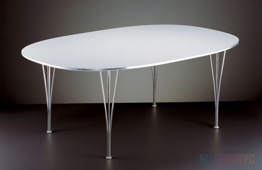 обеденный стол Super Elliptical дизайн Arne Jacobsen фото 5