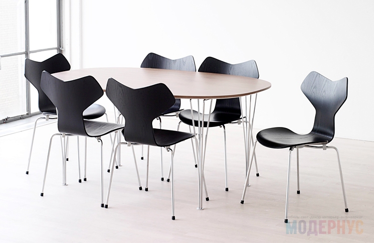 дизайнерский стол Super Elliptical модель от Arne Jacobsen, фото 2