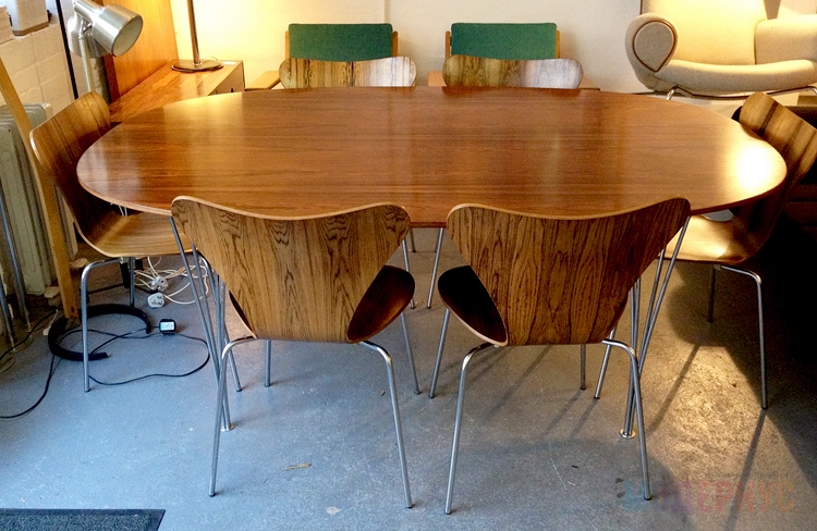 дизайнерский стол Super Elliptical модель от Arne Jacobsen, фото 4