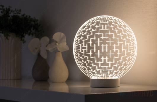 настольная лампа 3D Maze Glas