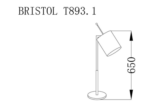 настольная лампа Bristol дизайн Модернус фото 3