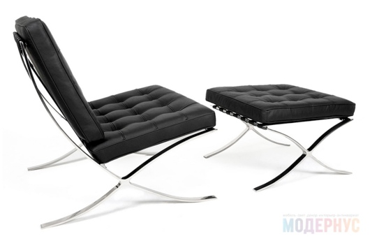 оттоманка для кресла Barcelona модель Ludwig Mies van der Rohe фото 4