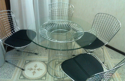 Стул Wire Side и стол Platner у Ларисы (Белгород), фото 1