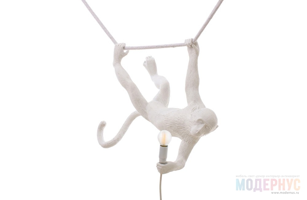 дизайнерская люстра Monkey Swing модель от Seletti в интерьере, фото 1