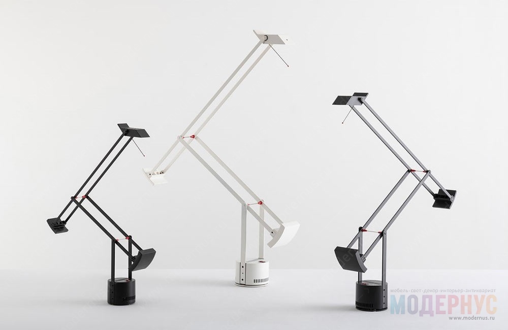дизайнерская лампа Tizio модель от Artemide в интерьере, фото 5