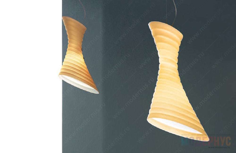 дизайнерская люстра Twister модель от Vistosi в интерьере, фото 3