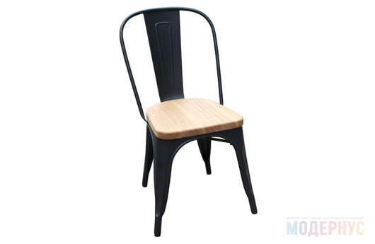 стул для кафе Tolix Wood дизайн Xavier Pauchard фото 2