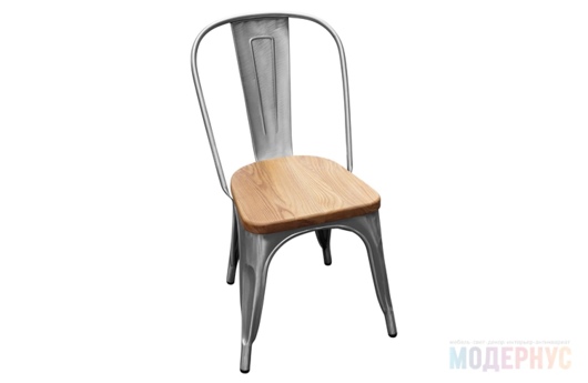 стул для кафе Tolix Wood дизайн Xavier Pauchard фото 3