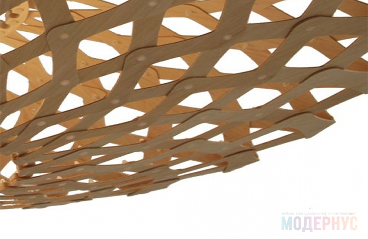 дизайнерская люстра Flax модель от David Trubridge в интерьере, фото 3