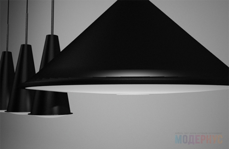 дизайнерская люстра Cone Light модель от Tom Dixon в интерьере, фото 4