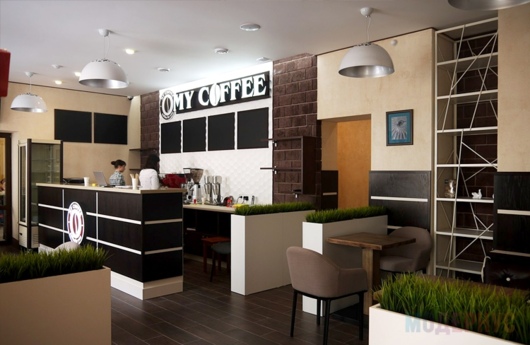 Кофейня «My Coffee» (Белгород), дизайнерский свет и мебель на заказ, фото 4