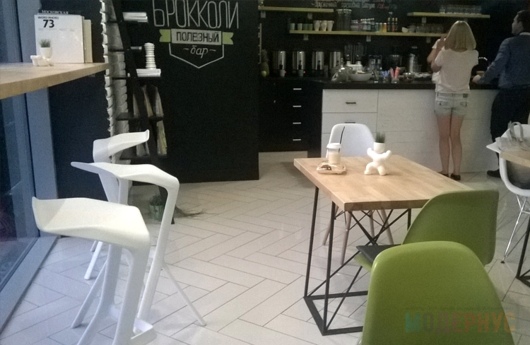 Полезный бар «Брокколи» (Белгород), дизайнерские стулья и декор, фото 5