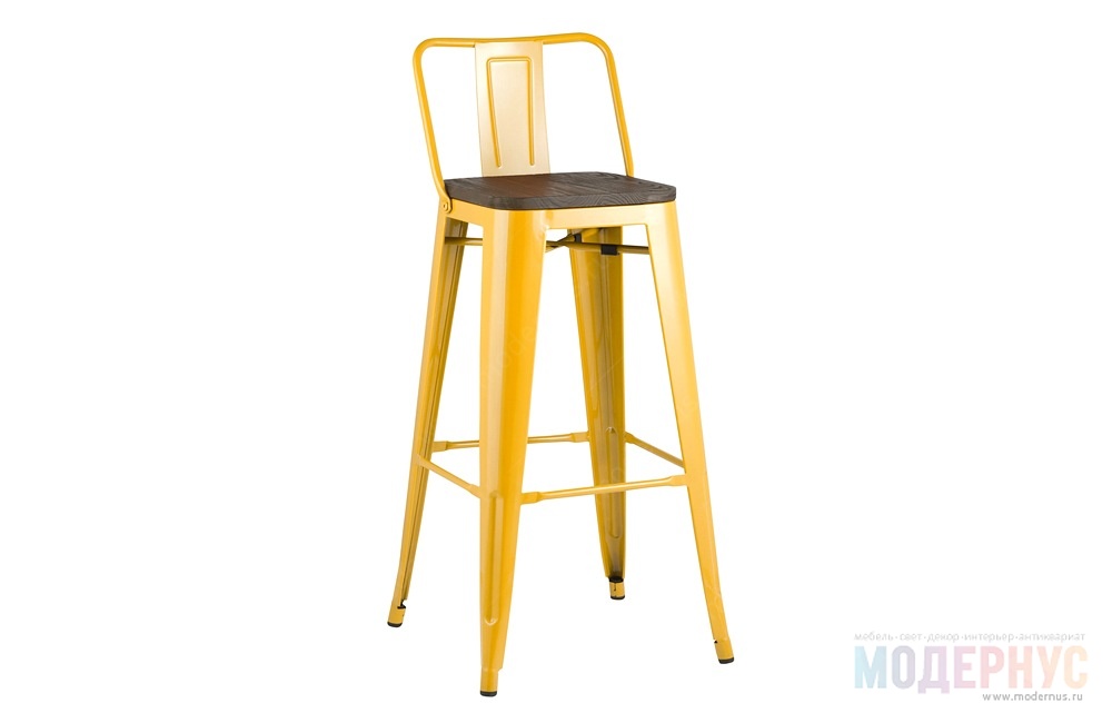 дизайнерский барный стул Tolix Bar Wood модель от Xavier Pauchard, фото 3