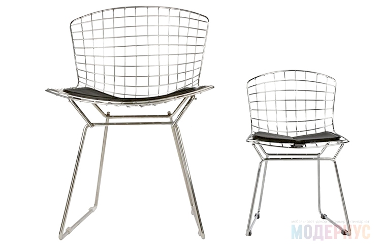 дизайнерский стул Wire Side Junior модель от Harry Bertoia, фото 2