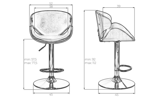 барный стул Karter дизайн Arne Jacobsen фото 9