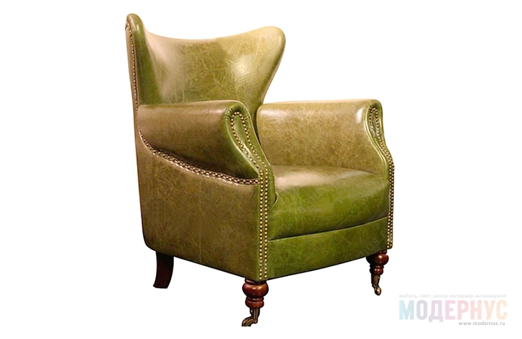 дизайнерское кресло Retro Green модель от Timothy Oulton в интерьере, фото 1