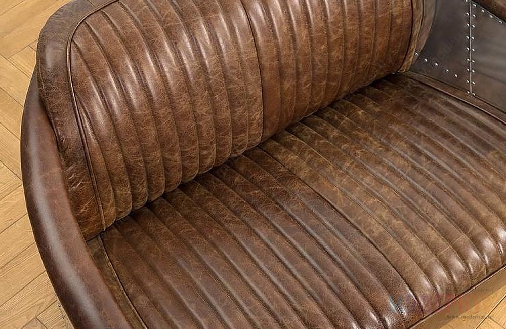 дизайнерский диван Bristol Aviator Tom модель от Timothy Oulton в интерьере, фото 5