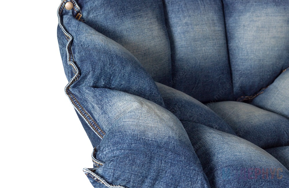 дизайнерское кресло Husk Jeans модель от Patricia Urquiola в интерьере, фото 5