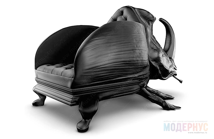 дизайнерское кресло Beetle модель от Maximo Riera, фото 1