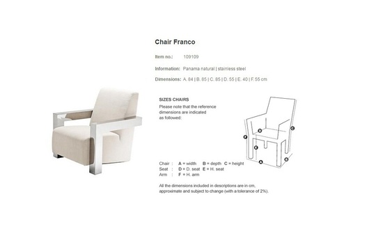 кресло для дома Franco модель Eichholtz фото 2