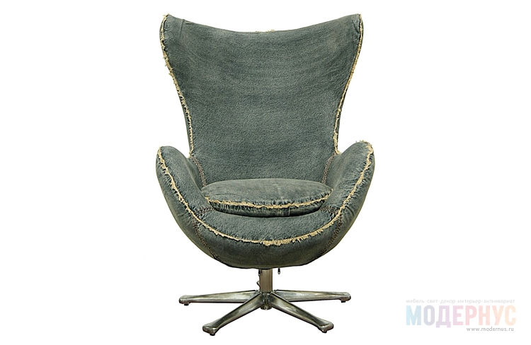 дизайнерское кресло Egg Jeans модель от Arne Jacobsen, фото 1